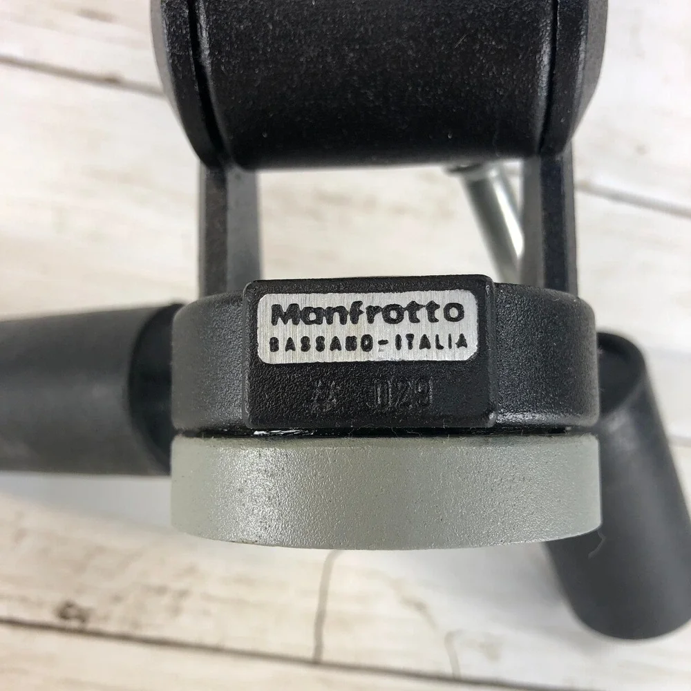Manfrotto 029 3-Way Pan Tilt Tripod Head Made in Italy Professional Camera Mount